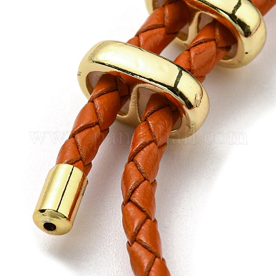 Braided Brown Leather Necklace Cord