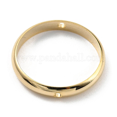 Латунные бусины в оправе KK-O133-014G-G-1