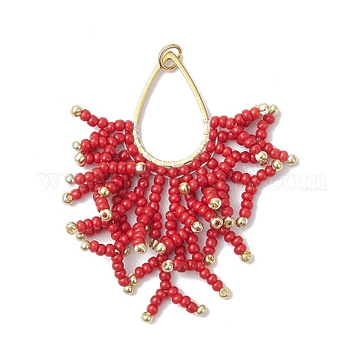 Подвески из стеклянного бисера PALLOY-MZ00938-03-1