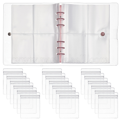 Transparent PVC Jewelry Organizer Storage Book with 160 Slots, Jewelry  Storage Loose Leaf 3 Inch Album with 50Pcs Zip Lock Bags, Holder for Rings
