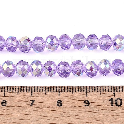 Прозрачные стеклянные бусины EGLA-N016-6mm-03-1