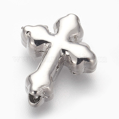 Латунные микро проложить кубического циркония бусы ZIRC-E152-10P-RS-1