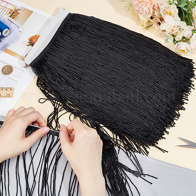 1 ярд пластиковой стеклярусной бусины для кисточки OCOR-BC0006-60B-1