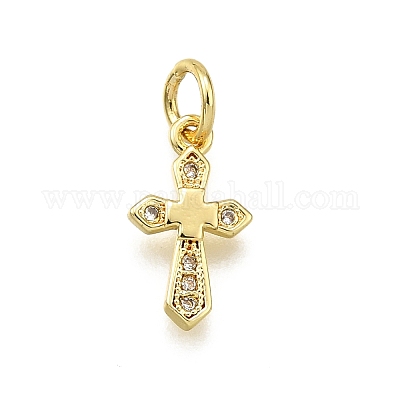 Латунные микро проложить кубического циркония подвески KK-Z100-41G-02-1