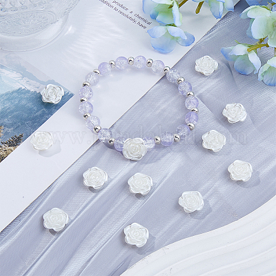 200шт бусины из искусственного жемчуга из АБС-пластика OACR-DC0001-26-1