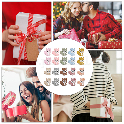 20 шт. 10-цветные бусины из пищевого экологически чистого силикона в виде белки SIL-GL0001-02-1