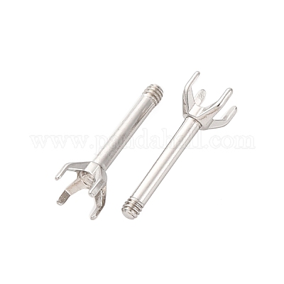 Фурнитура для сережек-гвоздиков из нержавеющей стали 304 STAS-B091-02B-03P-1