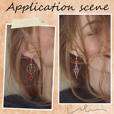 24 шт. 6 стиля подвеска из сплава со стразами DIY-SC0025-30-1