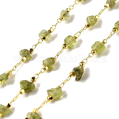 Цепочки из бисера с натуральным перидотом ручной работы CHC-F020-10G-03-1