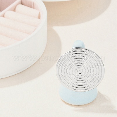 Плоские круглые открытые манжетные кольца из нержавеющей стали 304 с защитой от потускнения RJEW-M047-04P-1