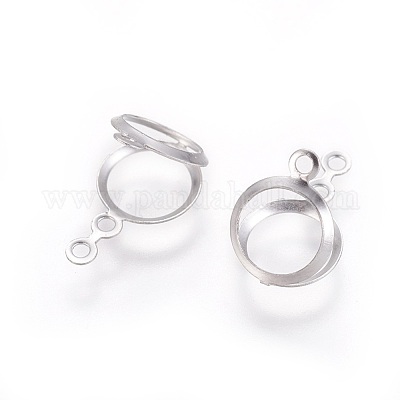 Подвеска-кабошон из хирургической нержавеющей стали 316 STAS-I118-02P-1