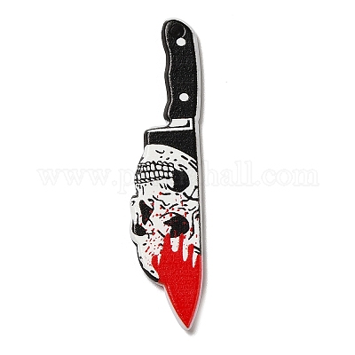 Pendentifs en acrylique opaque imprimé&nbsp;MACR-K330-41J-1