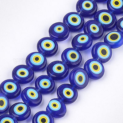 Ручной сглаза бусины бисер нитей X-LAMP-S191-02C-15-1