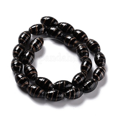 Бусины ручной работы бусины золотого песка LAMP-F020-35D-1