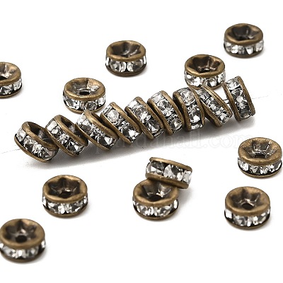 Латунные бусины разделители для поставки стразов RB-A014-Z6mm-01AB-NF-1