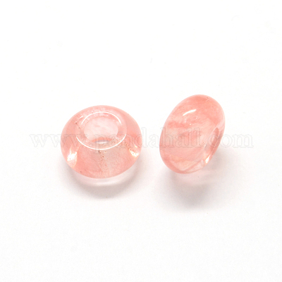 Wholesale Cherry Quartz Glass European Beads 