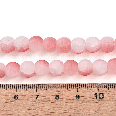 Стеклянные бусины кракле GLAA-N009-8mm-03-1