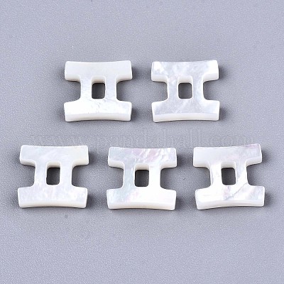 Натуральные белые бусины из ракушек X-SSHEL-ZX004-02F-1