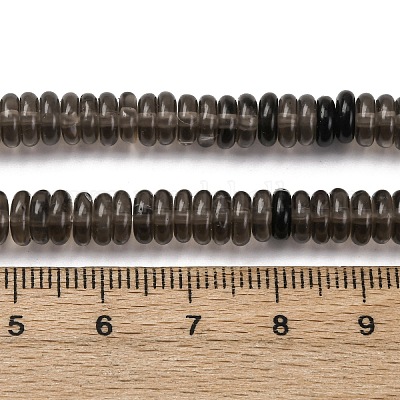 Натуральные ледяные обсидиановые бусинки G-L624-H17-6x2mm-1