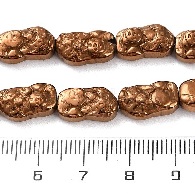 Гальванические нити из синтетических немагнитных гематитовых бусин G-F767-03F-1