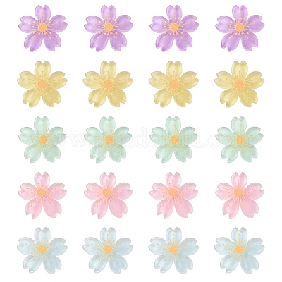 Кабошоны из полупрозрачной смолы OHAR-YW0001-01-1