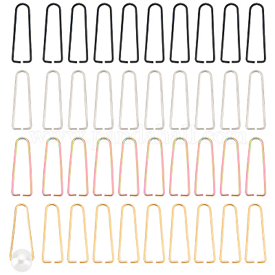 40 шт. 4-цветное ионное покрытие (IP) треугольные кольца из нержавеющей стали 304 STAS-UN0046-70-1