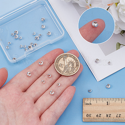 30 шт. 2 стиля 925 крышки для бусин из стерлингового серебра STER-ME0001-32-1