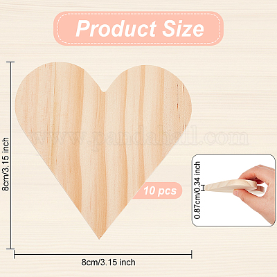 10Pcs Craft Cutting Board Wood Craft Supplies Wooden Boards for