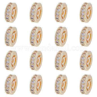 Латунные микропаве из прозрачного кубического циркония KK-DC0001-47-1