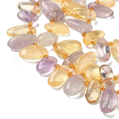 Природные Аметрин бисер нитей&nbsp;G-P604-A01-01-1