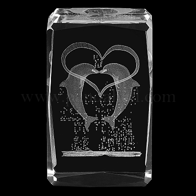 Прозрачные стеклянные украшения дисплея DJEW-WH0010-41-1