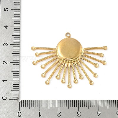 Оправы для подвесок из нержавеющей стали 304 в виде кабошонов&nbsp;STAS-L293-04G-1