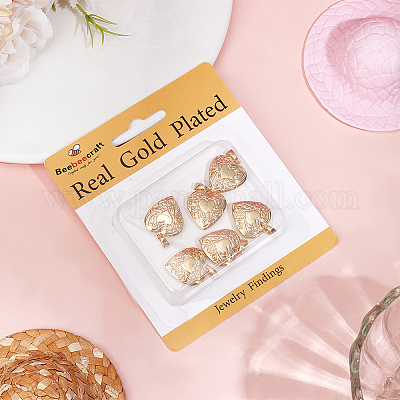 6шт латунные подвески-медальоны KK-BBC0015-52-1