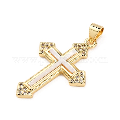 Латунные микро проложить кубического циркония подвески KK-K408-24A-G-1