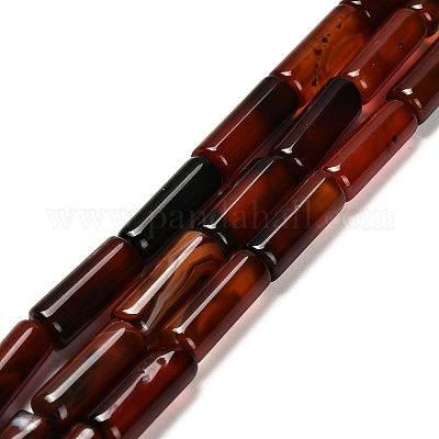 Окрашенные естественный агат бисер пряди G-G203-01B-1