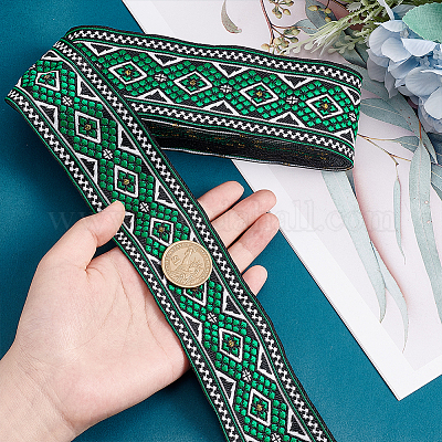 Лента из полиэстера в этническом стиле OCOR-WH0046-21A-1