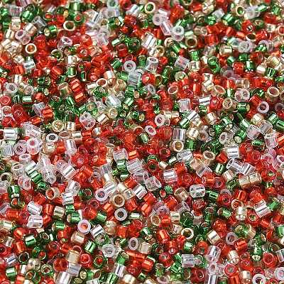 4 цвет Рождество 11/0 стеклянных бисера&nbsp;SEED-X0058-13-1