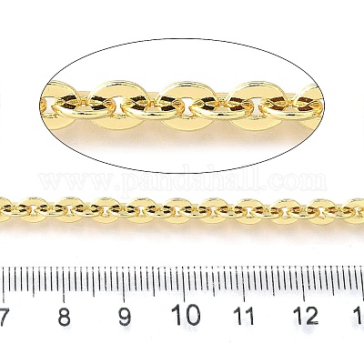 Латунные плоские круглые цепи бостон KK-V007-003G-1