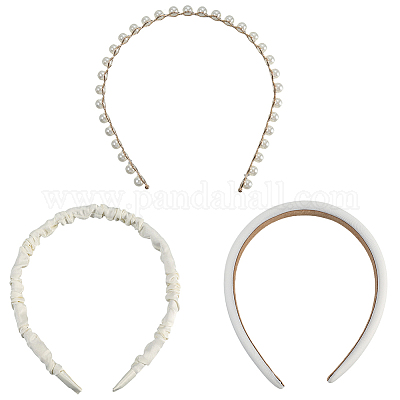 Элегантные тканевые резинки для волос AJEW-WH20033-045D-1