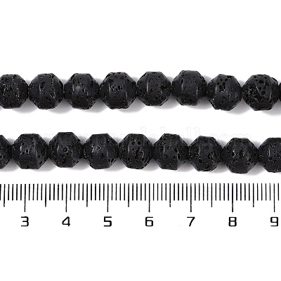 Бусы из натуральной лавы G-A234-D02-01-1