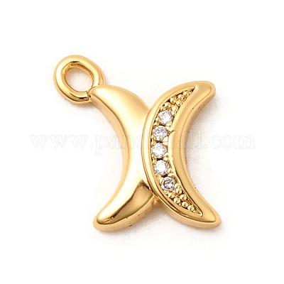 Латунные микро проложить кубического циркония подвески KK-C117-12G-X-1