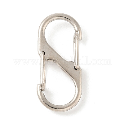 Застежки-карабин с пружиной из сплава и железа с двумя S-образными застежками FIND-H049-02A-P-1