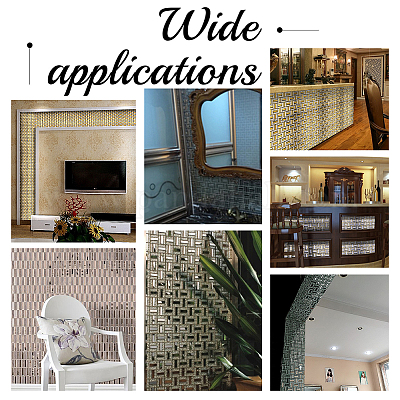 Клейкие стеклянные кабошоны AJEW-WH0324-70-1