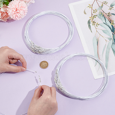 60 шт. проволока из нержавеющей стали для ожерелья TWIR-UN0001-14-1