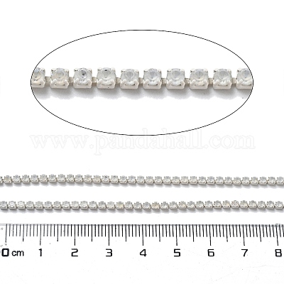 Железная цепочка для стеклянной чашки со стразами CH-U001-01G-1