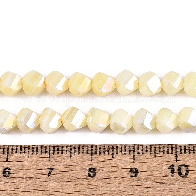 Антикоррозийные гальванические стеклянные бусины GLAA-T025-6mm-14H-1