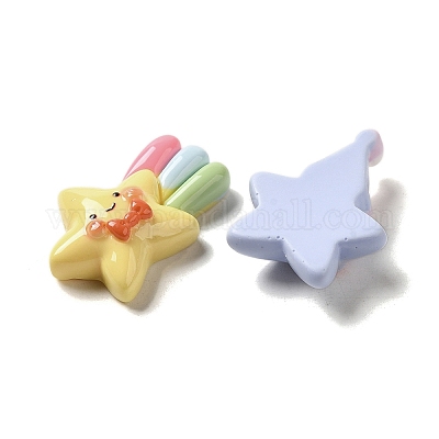 Солнце луна облако радуга непрозрачная смола декодированные кабошоны RESI-Z022-05-1