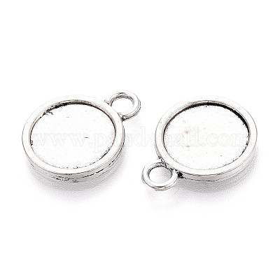 Тибетский стиль сеттинги сплава подвески кабошон PALLOY-N178-12AS-B-1