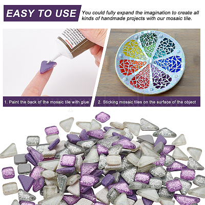 Кабошоны из стекла с блестками GLAA-FH0001-02C-1