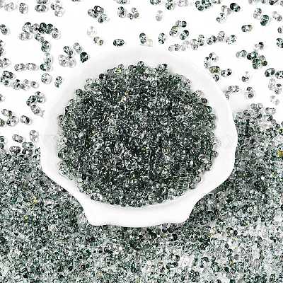 Распыление блестящей пудры с стеклянными бусинами SEED-T007-09C-1